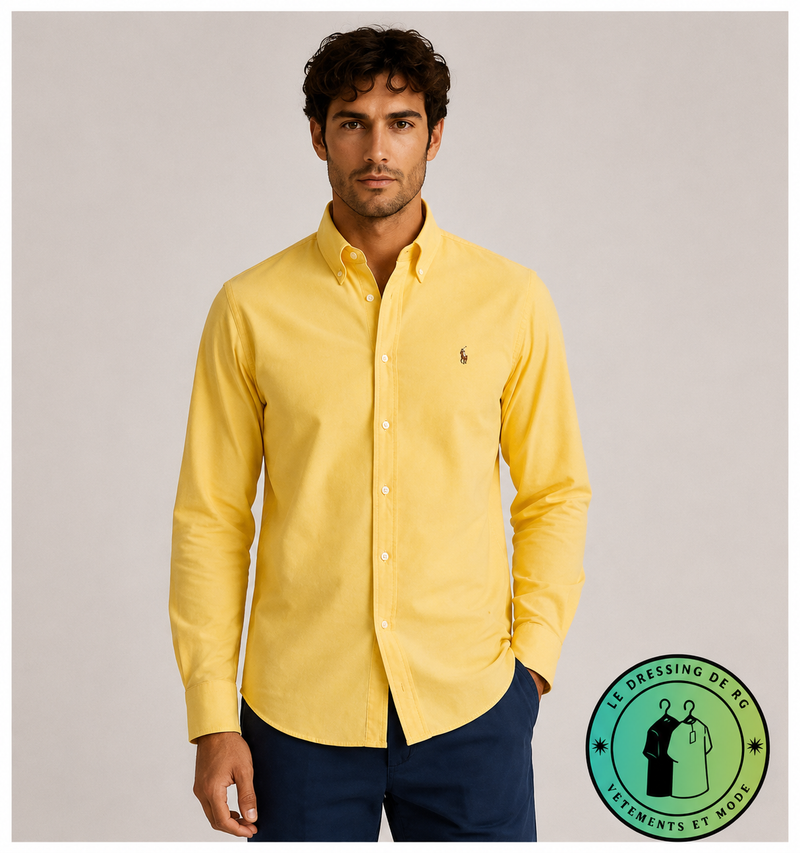 Chemise Oxford Slim Fit Jaune