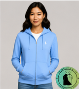 Polo Ralph Lauren   Sweat à capuche zippé en maille double Bleu Ciel