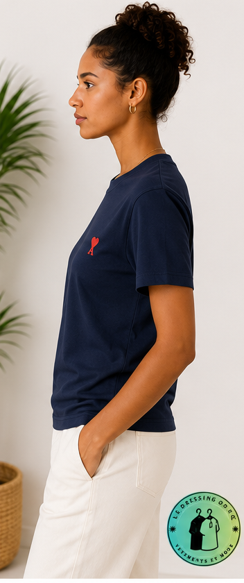 T-shirt en coton Ami de Cœur Noir Cœur Rouge