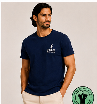 T-shirt Polo Ralph Lauren Classic Fit Logo Bleu Marine - Newport Navy