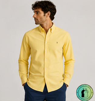 Chemise Oxford Slim Fit Jaune