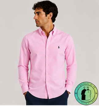 Chemise Polo Ralph Lauren en maille légère de coton piqué Rose