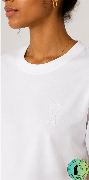 T-shirt en coton Ami de Cœur Blanc Cœur Blanc