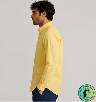 Chemise Oxford Slim Fit Jaune