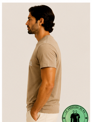 T-shirt Polo Ralph Lauren Classic Fit Logo Marron Clair - Newport Navy