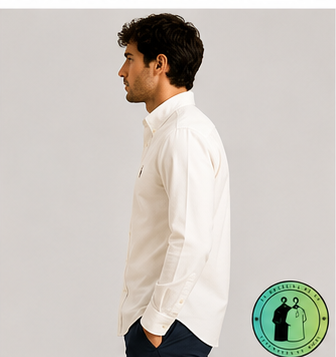 Chemise Polo Ralph Lauren en maille légère de coton piqué Crème