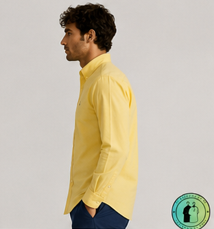 Chemise Oxford Slim Fit Jaune