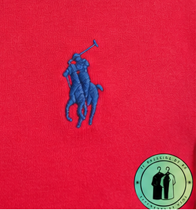 T-shirt col rond jersey Custom Slim Fit Rouge Cerise