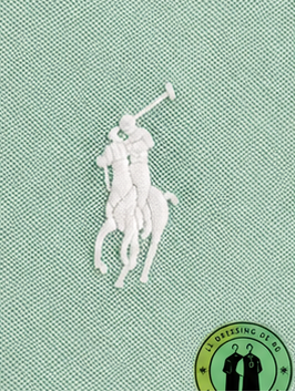 Polo en jacquard piqué Vert Menthe
