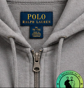 Polo Ralph Lauren   Sweat à capuche zippé en maille double Gris