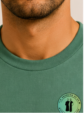 T-shirt Custom Slim Fit en coton doux Vert Aloe