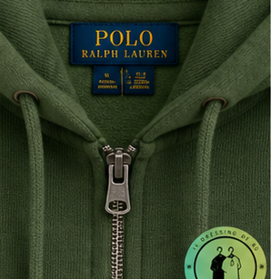 Polo Ralph Lauren  Sweat à capuche zippé en maille double Vert Foncé