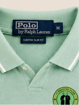 Polo en jacquard piqué Vert Menthe