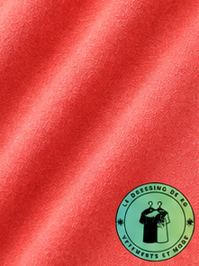 T-shirt col rond jersey Custom Slim Fit Rouge Pastel