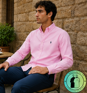 Chemise Polo Ralph Lauren en maille légère de coton piqué Rose