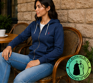 Polo Ralph Lauren   Sweat à capuche zippé en maille double Bleu Marine