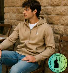 Polo Ralph Lauren   Sweat à capuche zippé en maille double Marron Clair