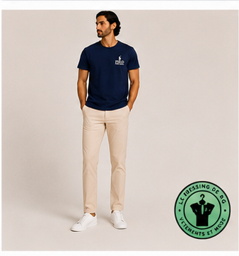 T-shirt Polo Ralph Lauren Classic Fit Logo Bleu Marine - Newport Navy