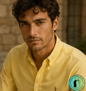 Chemise Oxford Slim Fit Jaune