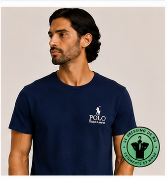 T-shirt Polo Ralph Lauren Classic Fit Logo Bleu Marine - Newport Navy