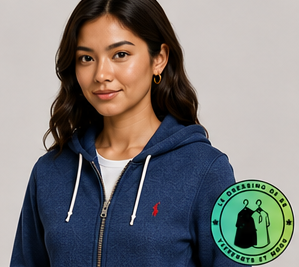 Polo Ralph Lauren   Sweat à capuche zippé en maille double Bleu Marine