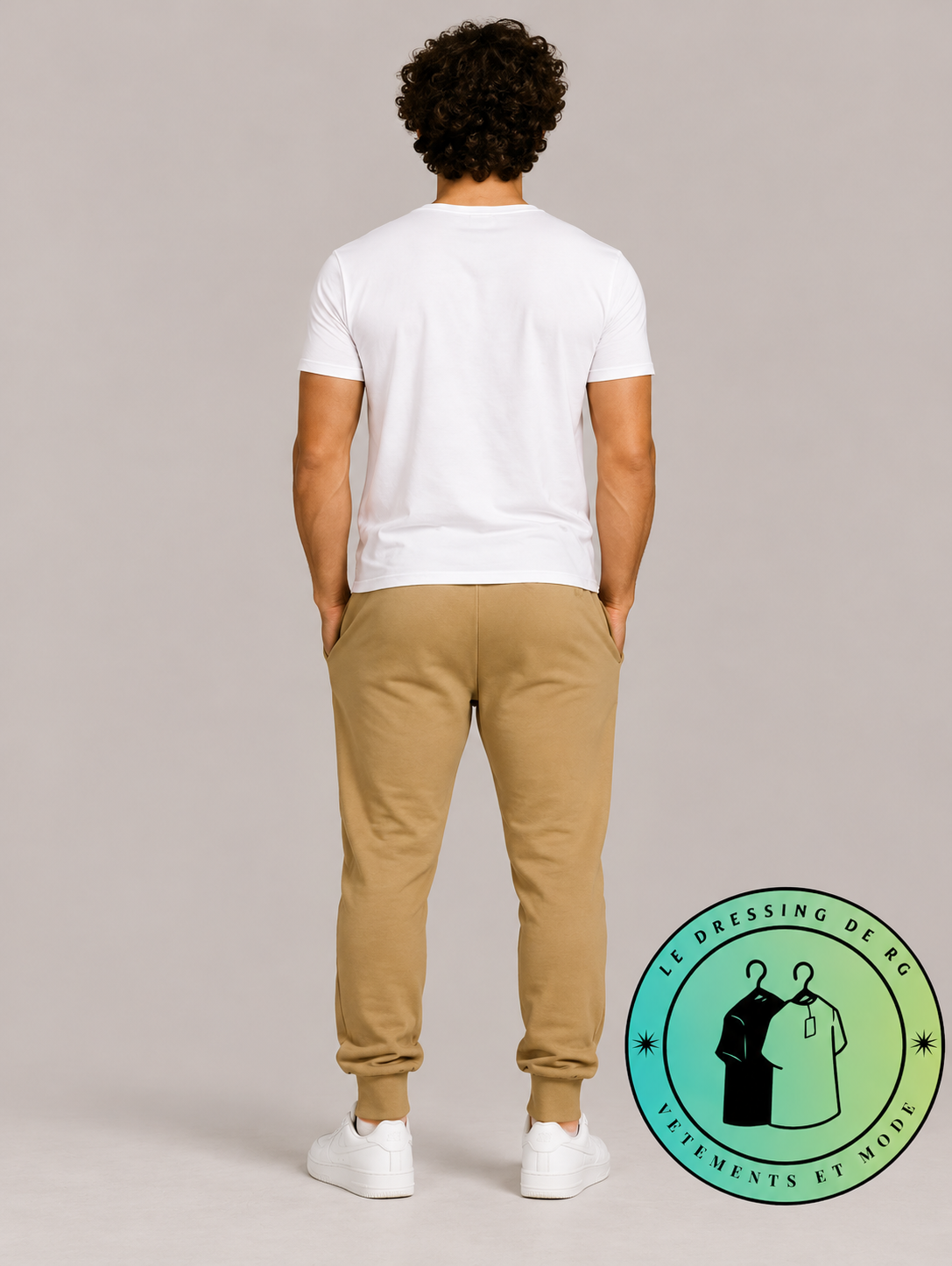 Polo Ralph Lauren   Pantalon de jogging en maille double Marron Clair