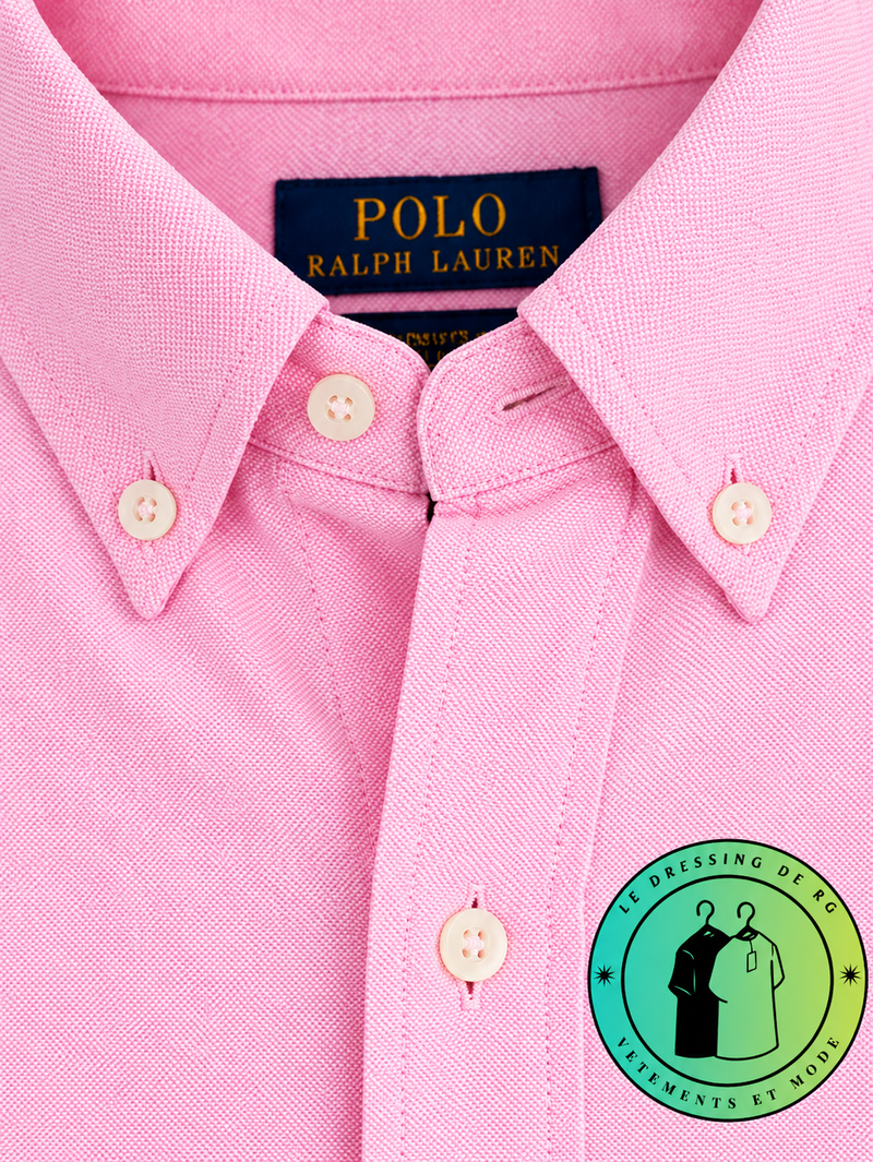 Chemise Polo Ralph Lauren en maille légère de coton piqué Rose