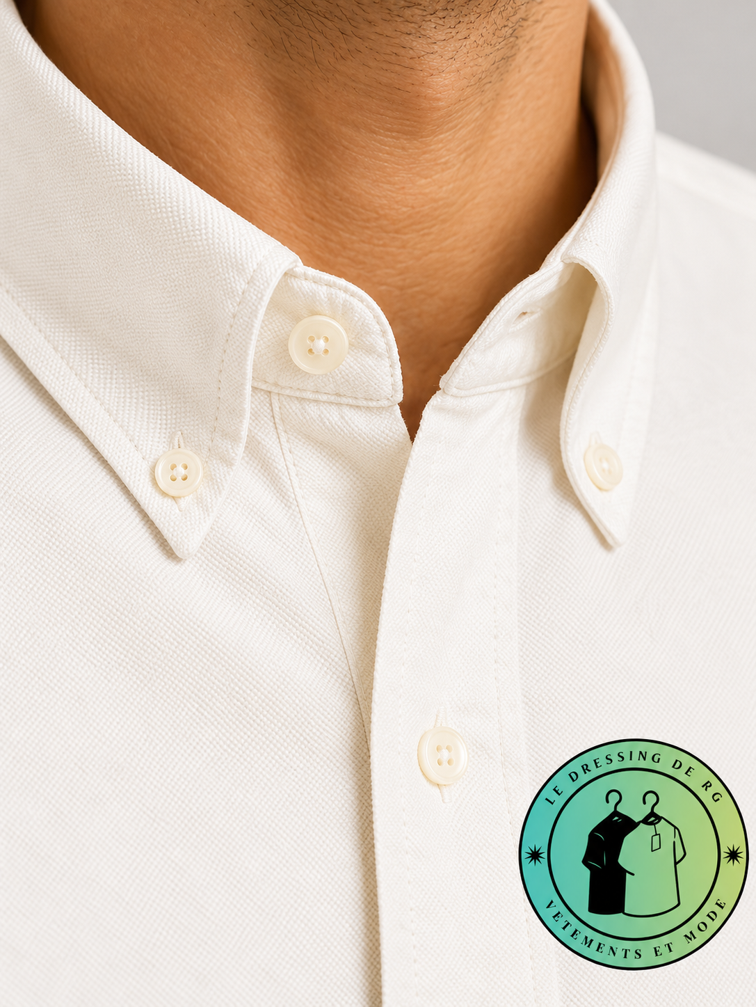 Chemise Polo Ralph Lauren en maille légère de coton piqué Crème
