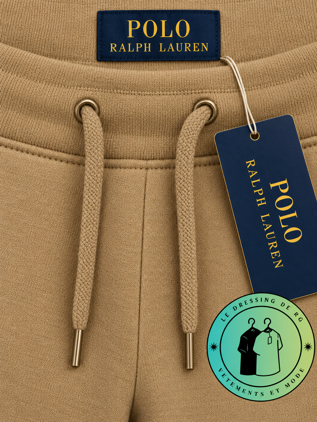 Polo Ralph Lauren   Pantalon de jogging en maille double Marron Clair