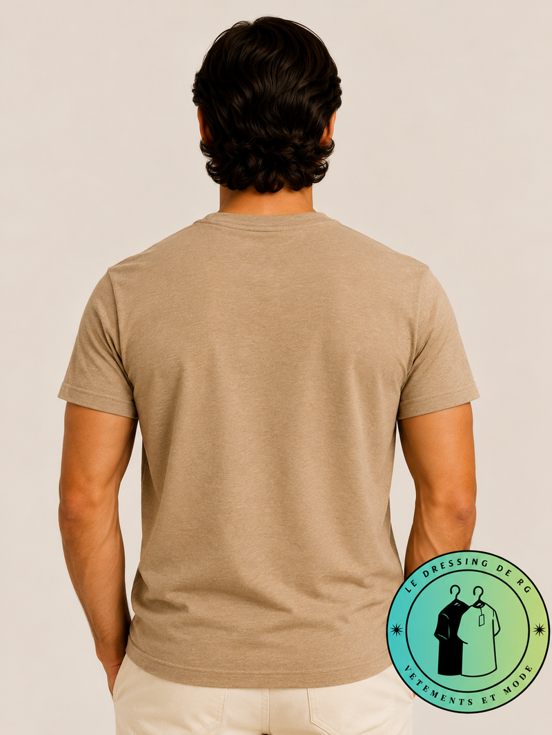 T-shirt Polo Ralph Lauren Classic Fit Logo Marron Clair - Newport Navy