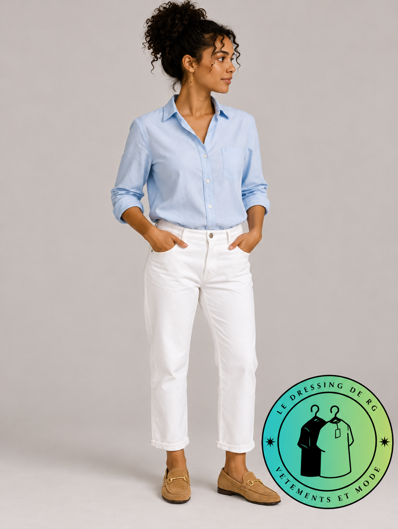 Polo Ralph Lauren   Pantalon Jean Crème