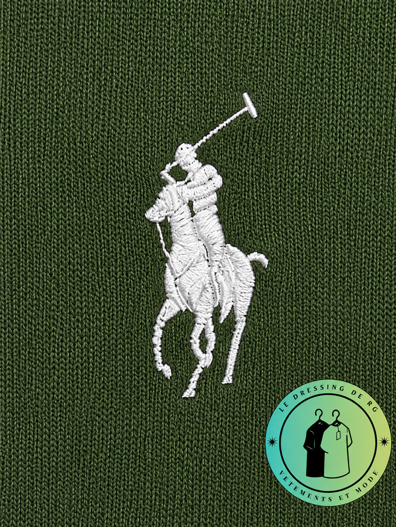 Polo Ralph Lauren  Sweat à capuche zippé en maille double Vert Foncé