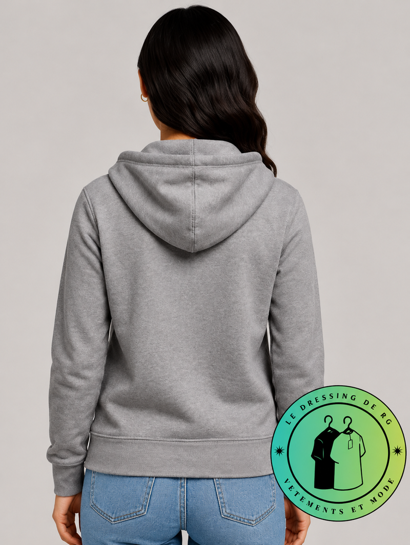 Polo Ralph Lauren   Sweat à capuche zippé en maille double Gris
