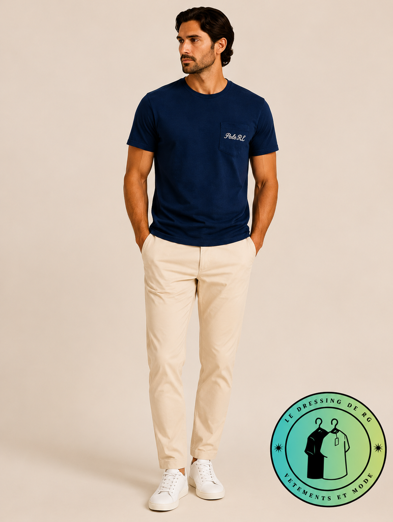 T-shirt Polo Bear en coton signature Taille M