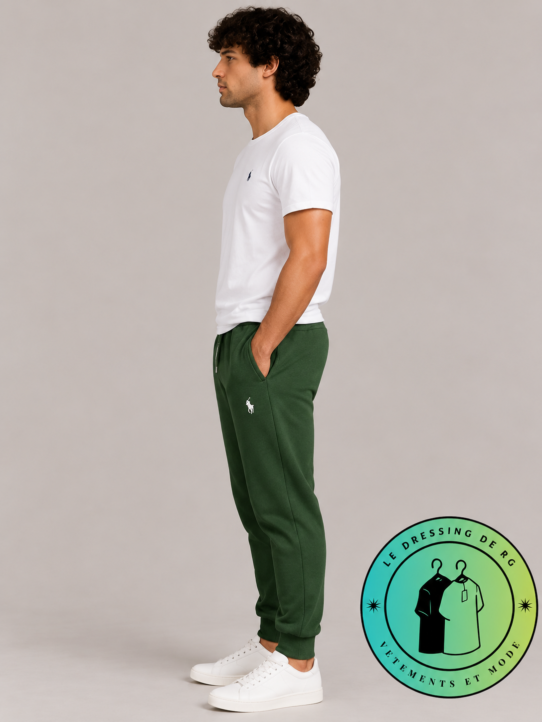 Polo Ralph Lauren   Pantalon de jogging en maille double Vert