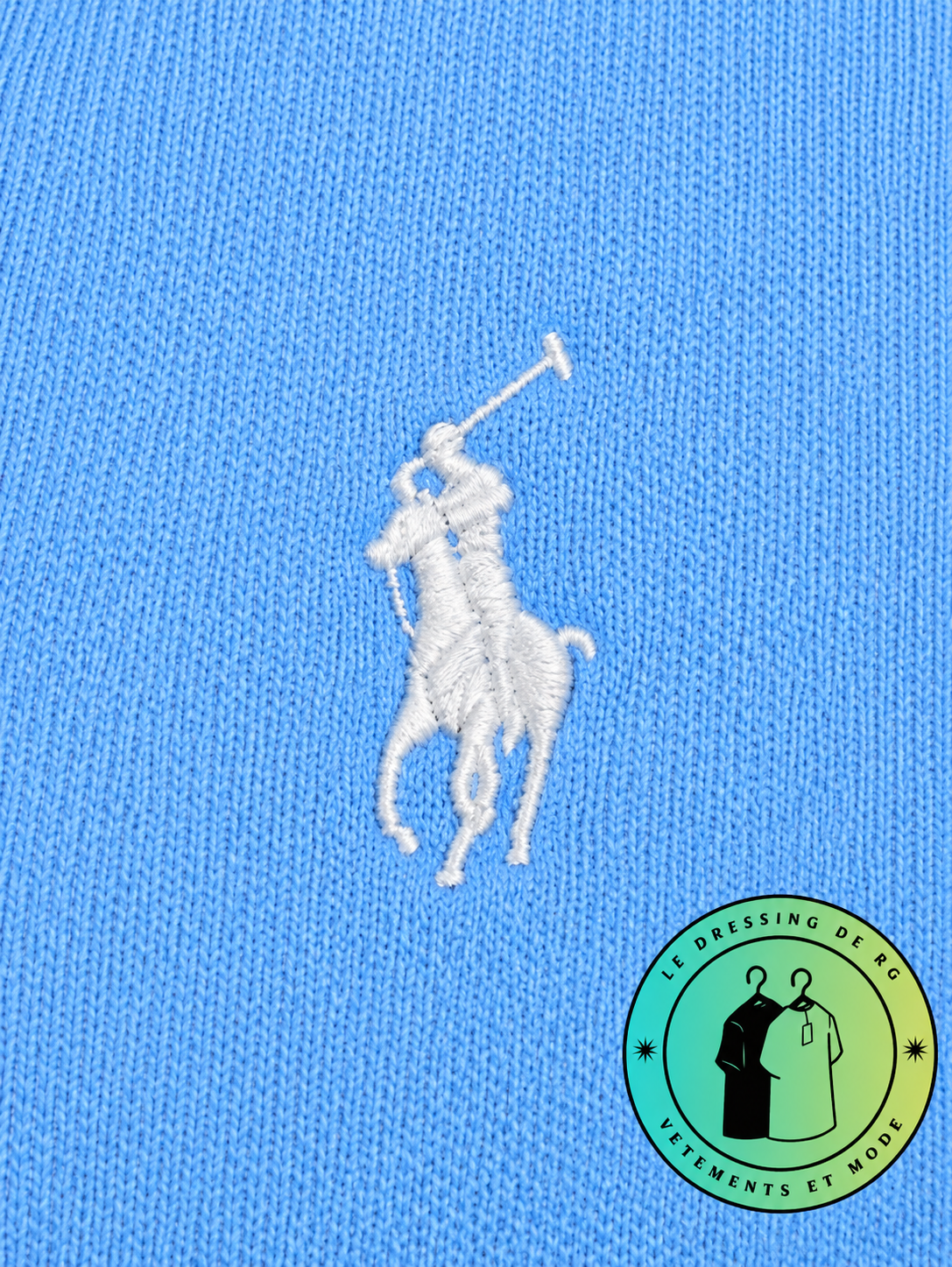 Polo Ralph Lauren   Sweat à capuche zippé en maille double Bleu Ciel