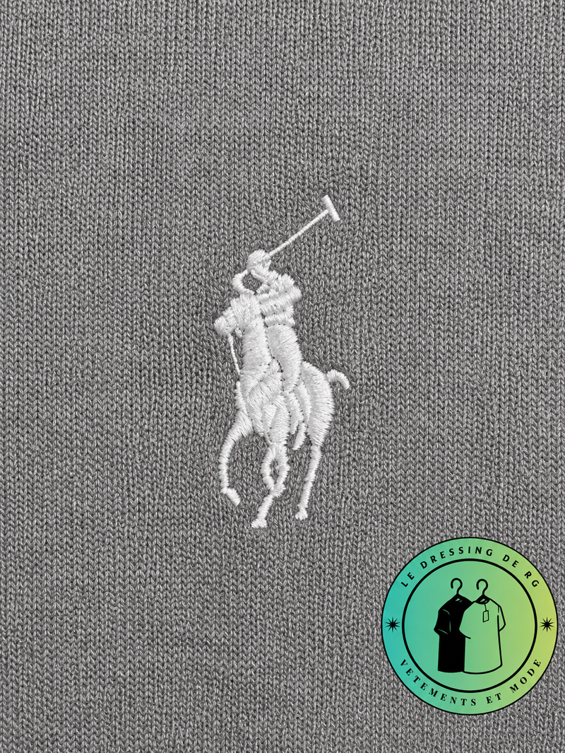 Polo Ralph Lauren   Sweat à capuche zippé en maille double Gris
