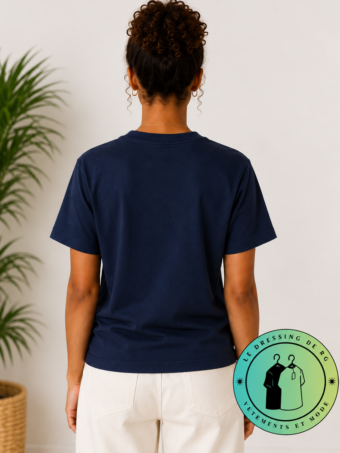 T-shirt en coton Ami de Cœur Bleu Marine Cœur Rouge