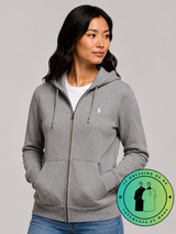 Polo Ralph Lauren   Sweat à capuche zippé en maille double Gris