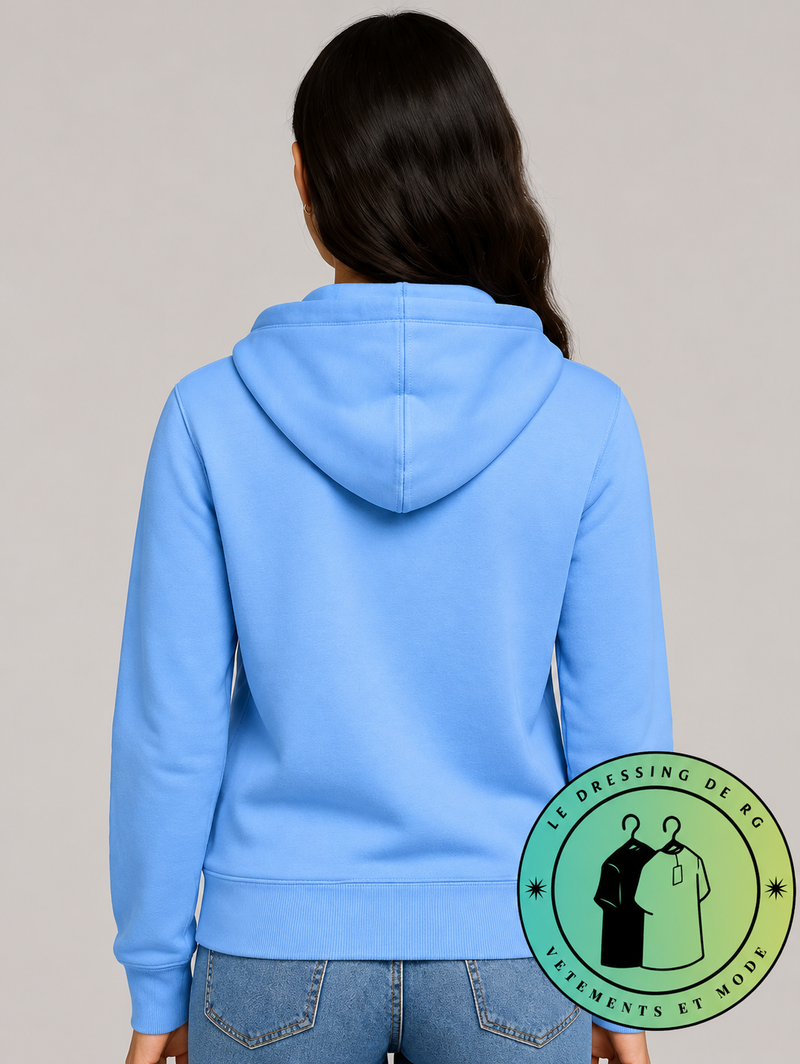 Polo Ralph Lauren   Sweat à capuche zippé en maille double Bleu Ciel