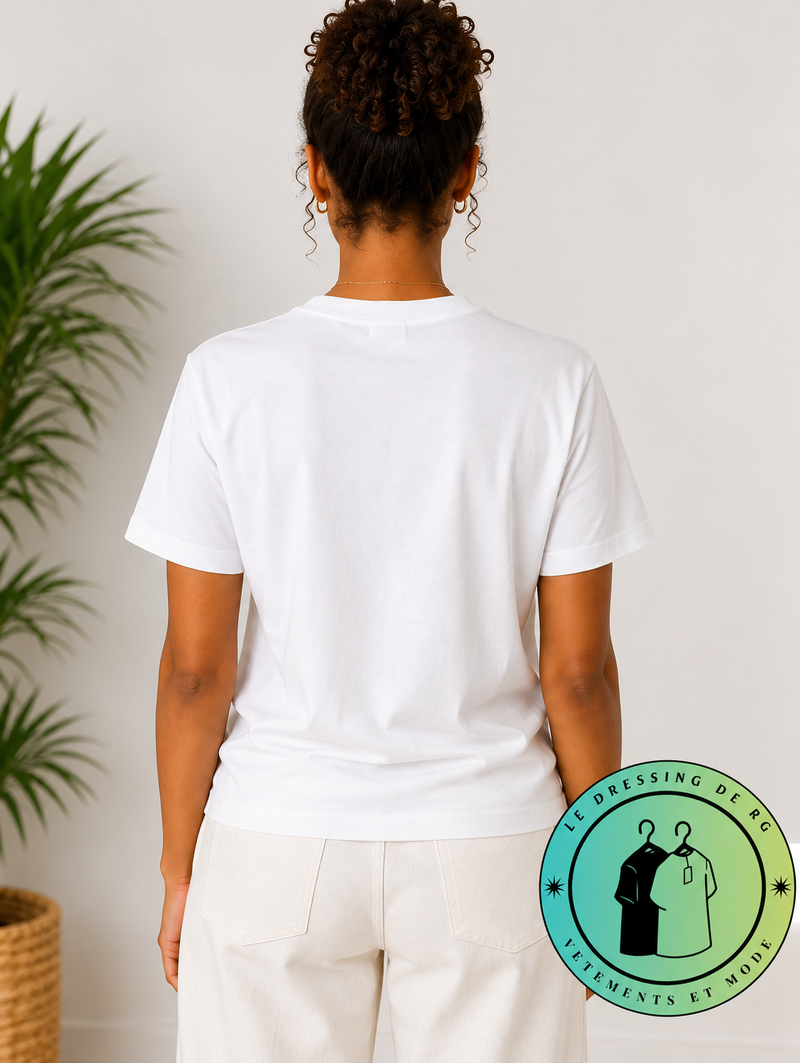 T-shirt en coton Ami de Cœur Blanc Cœur Blanc