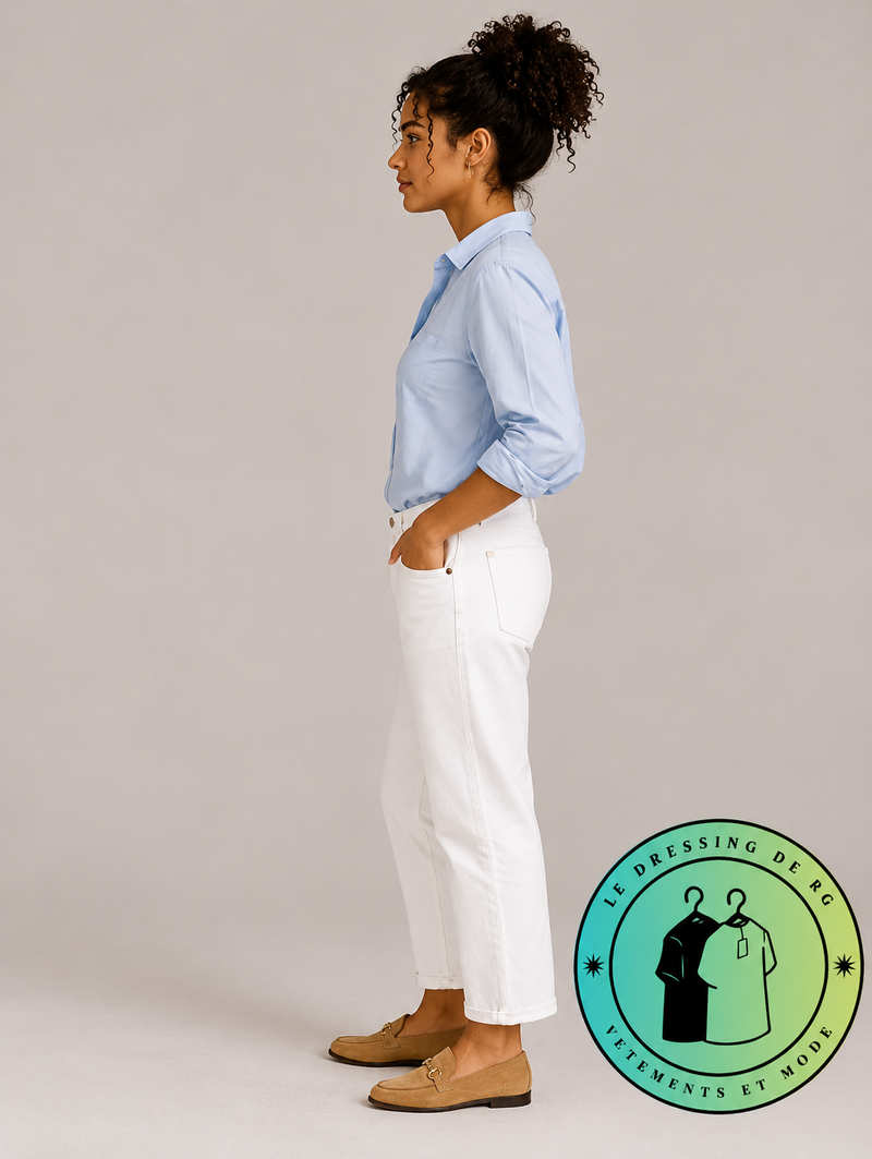 Polo Ralph Lauren   Pantalon Jean Crème