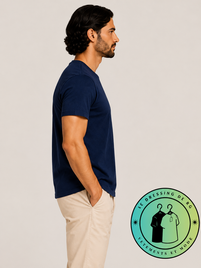 T-shirt Polo Ralph Lauren Classic Fit Logo Bleu Marine - Newport Navy