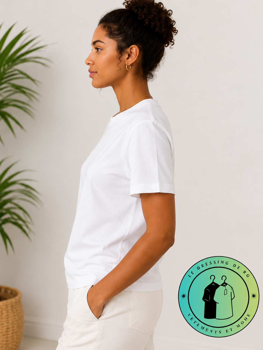 T-shirt en coton Ami de Cœur Blanc Cœur Blanc