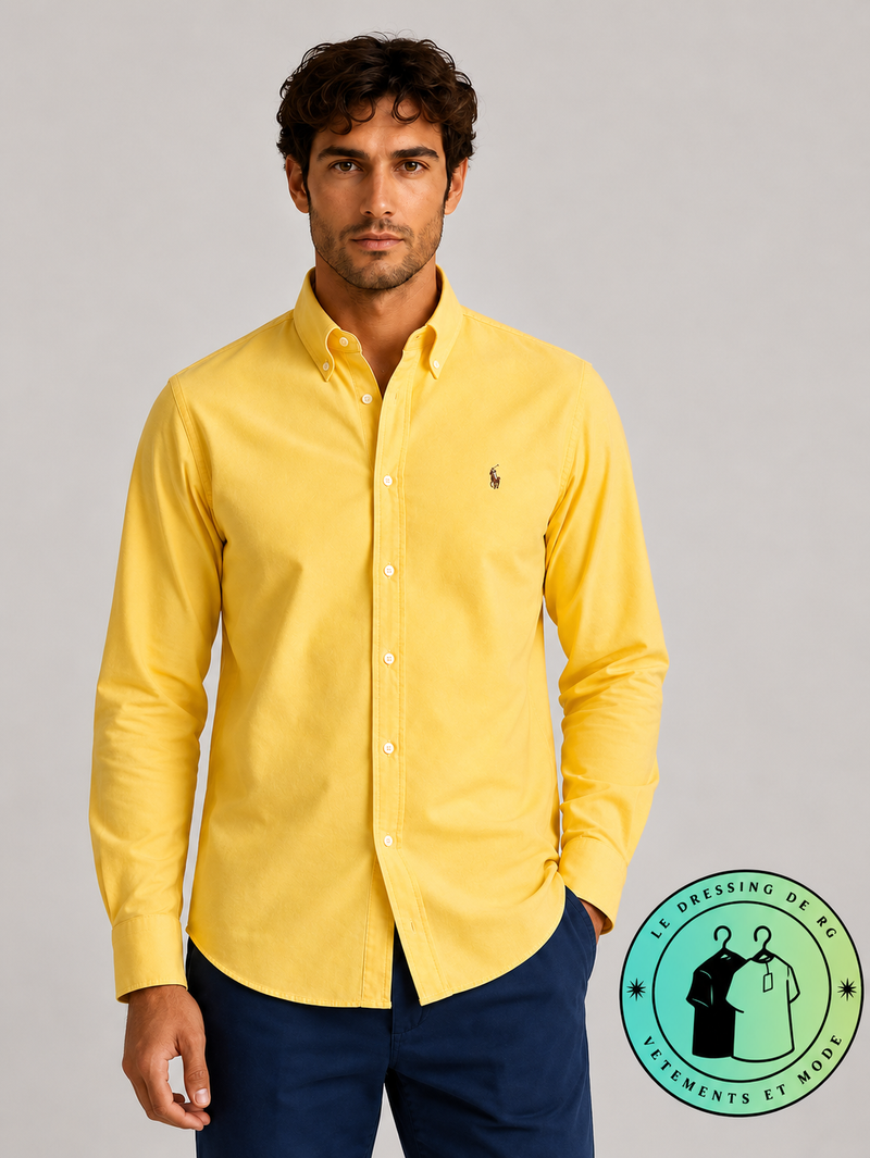 Chemise Oxford Slim Fit Jaune