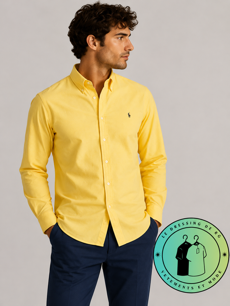 Chemise Oxford Slim Fit Jaune