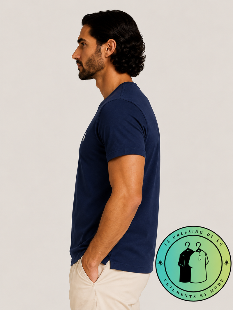 T-shirt Polo Ralph Lauren Classic Fit Logo Bleu Marine - Newport Navy