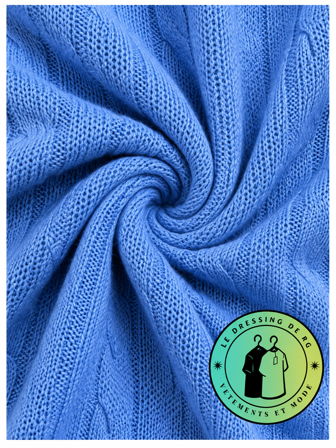 Polo Ralph Lauren   Pull pour homme en coton méché torsadé – Bleu