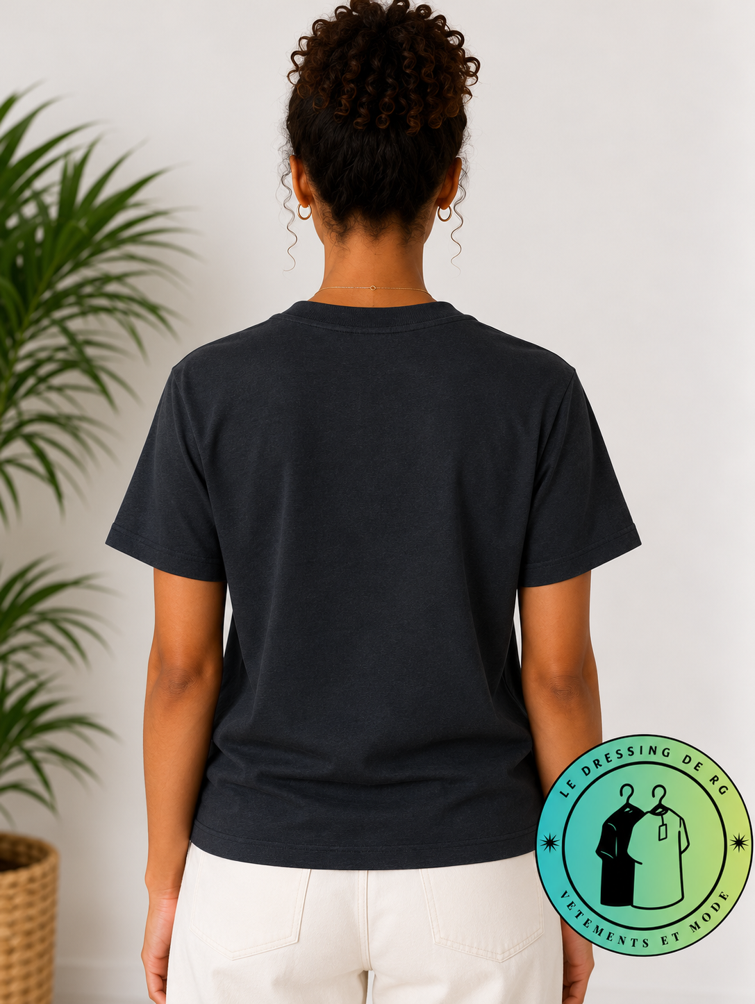 T-shirt en coton Ami de Cœur Noir Cœur Noir